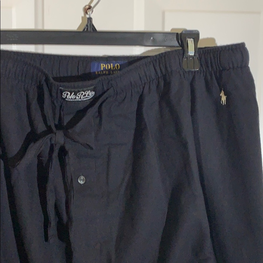 Polo Ralph Lauren Black Drawstring Pajama Pants - Big Man - 4X